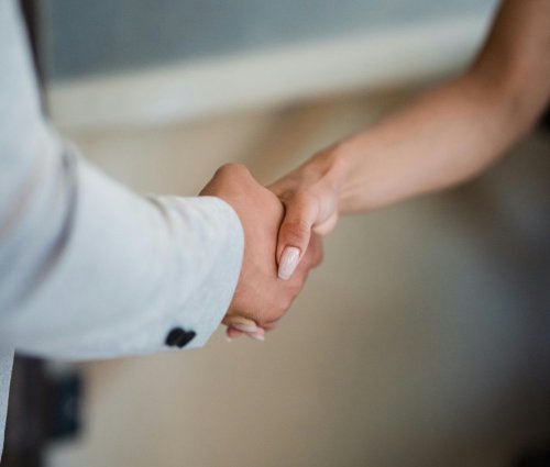 Recruitment consultant reviewing candidate details